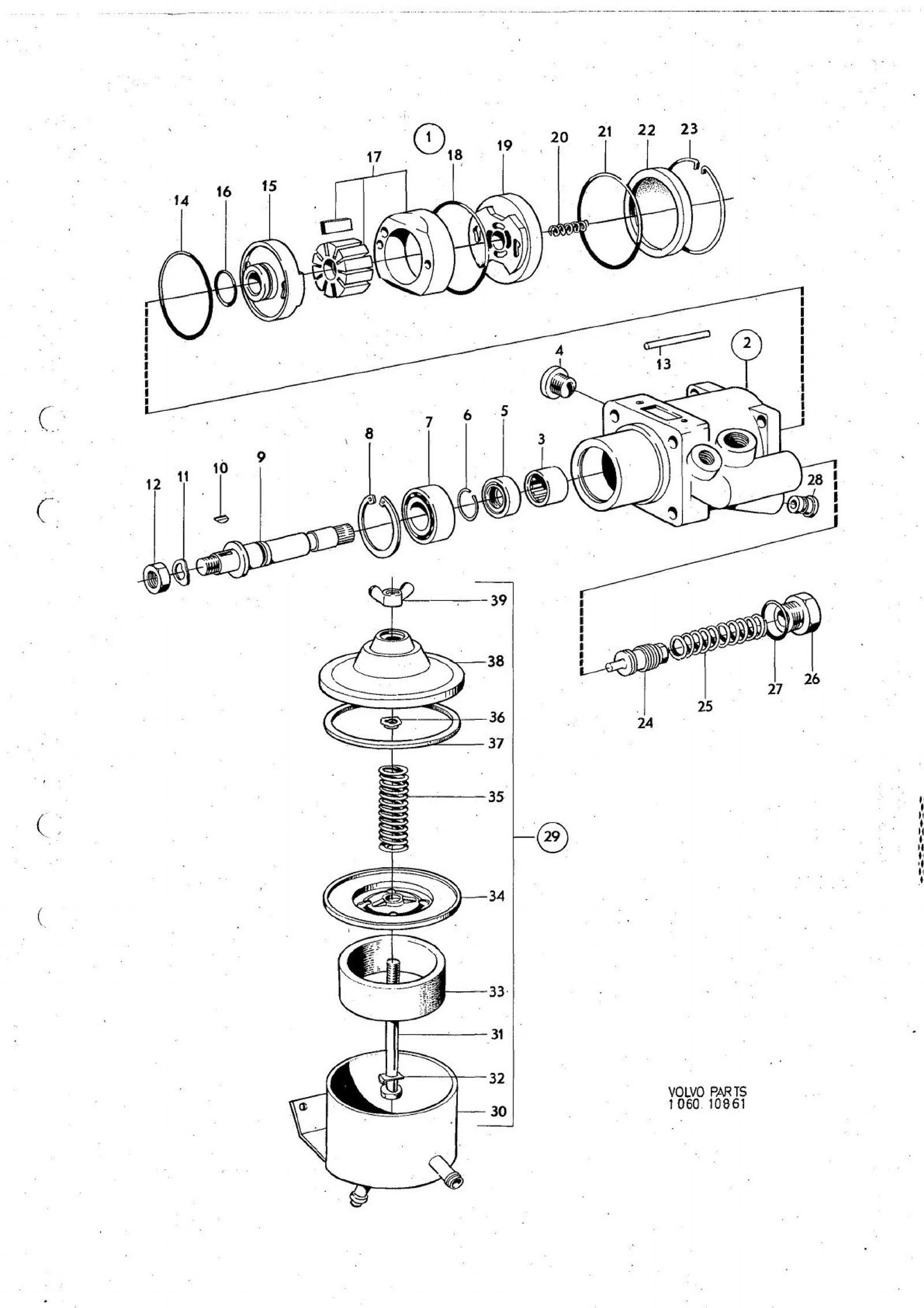Pump,oljebehållare