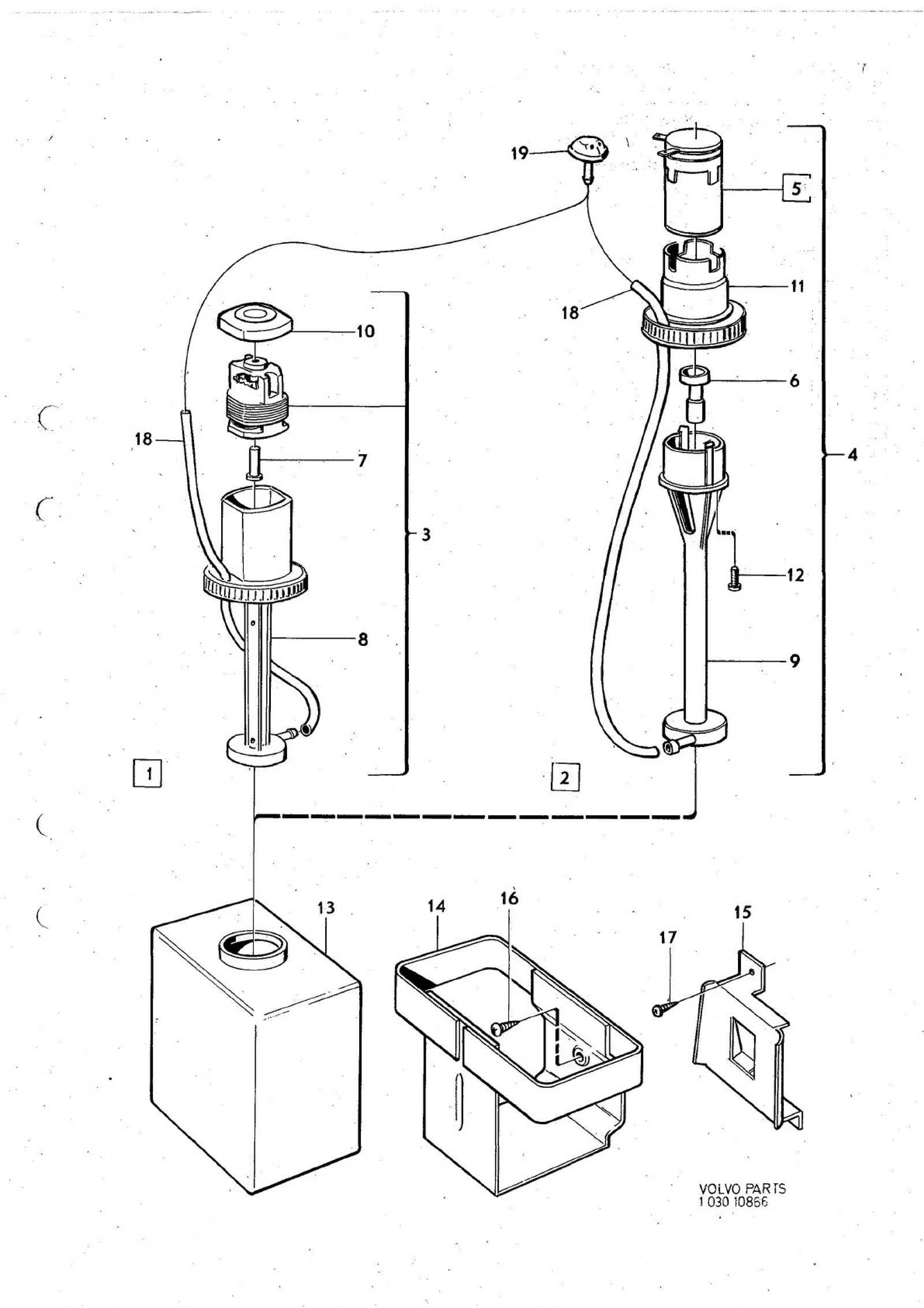 Lave-glace pour Volvo 140 1973-