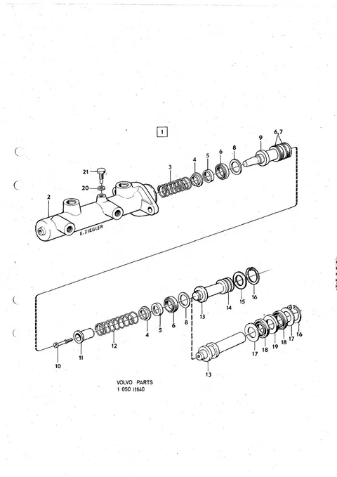 Tandem master cylinder