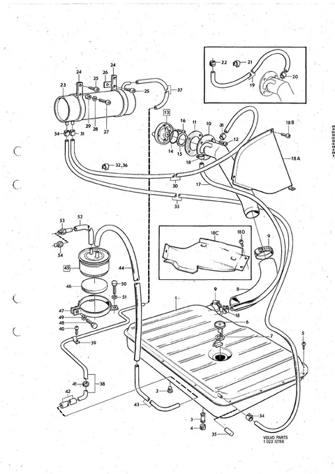 Fuel tank and evaporite control system.