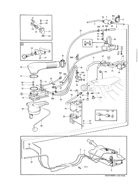 Fuel system fuel injection engine