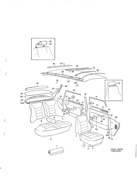 Upholstery upholstery combination 953-956, 964