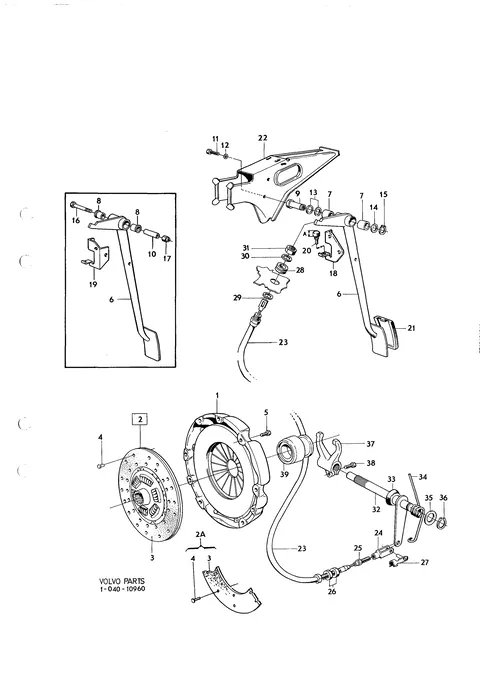 Clutch,clutch linkage M400,M410 Lhd