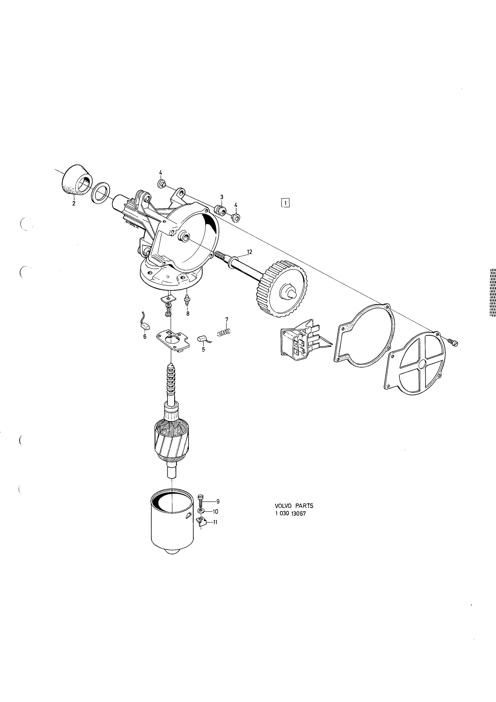 Vindrutetorkarmotor SWF