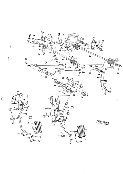Throttle linkage VST CH 74450-