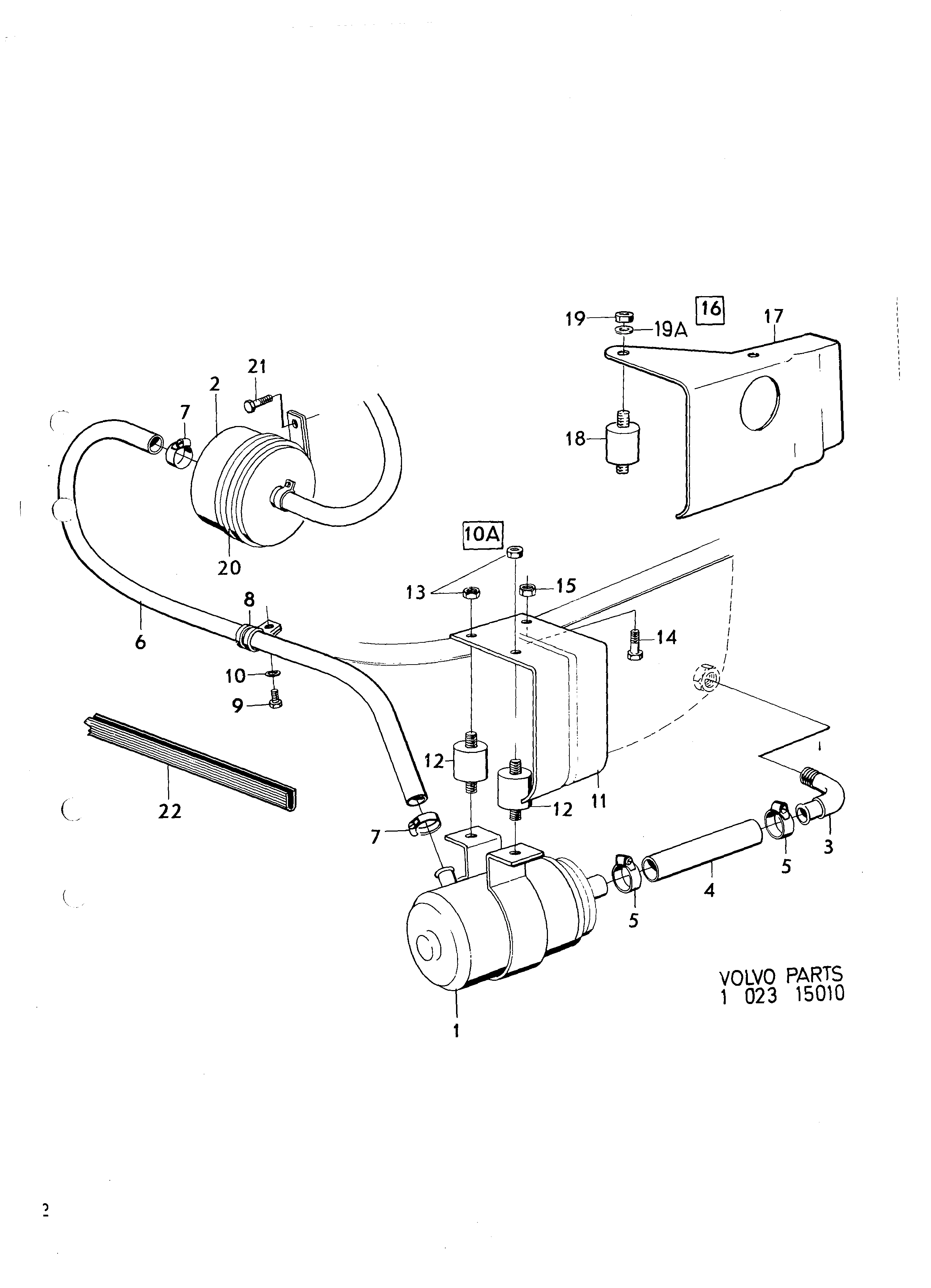 Bränslepump,bränslefilter monteringsdetaljer B30E-F CH 102950-