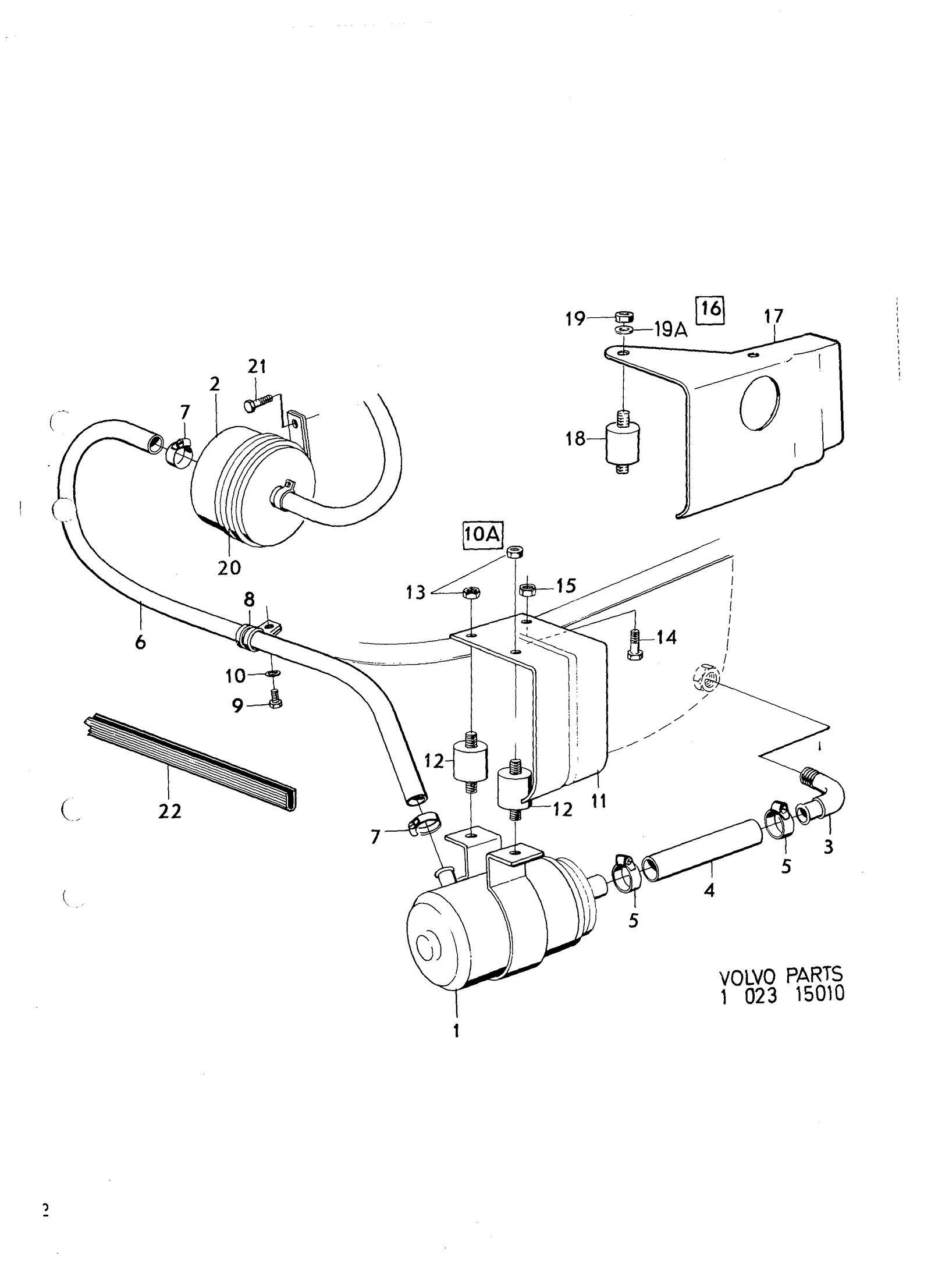 Bränslepump,bränslefilter monteringsdetaljer B30E-F CH 102950-