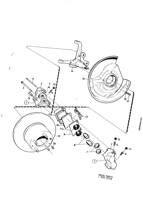 Front wheel brake CH 52790-.