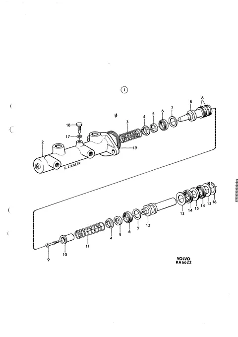 Tandemhuvudcylinder
