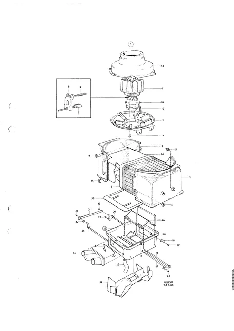 Heater unit, CH 2845–74449.