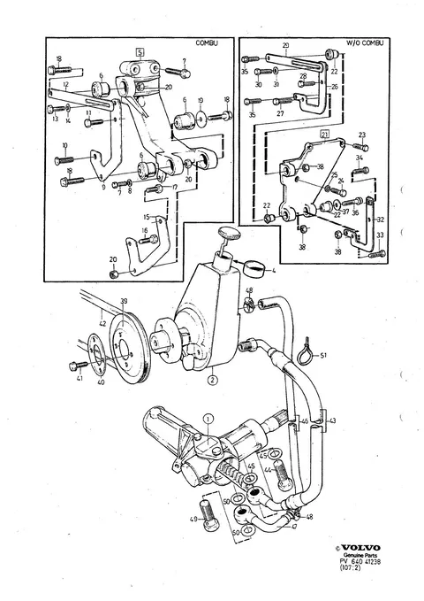 Steering gear servo equipment