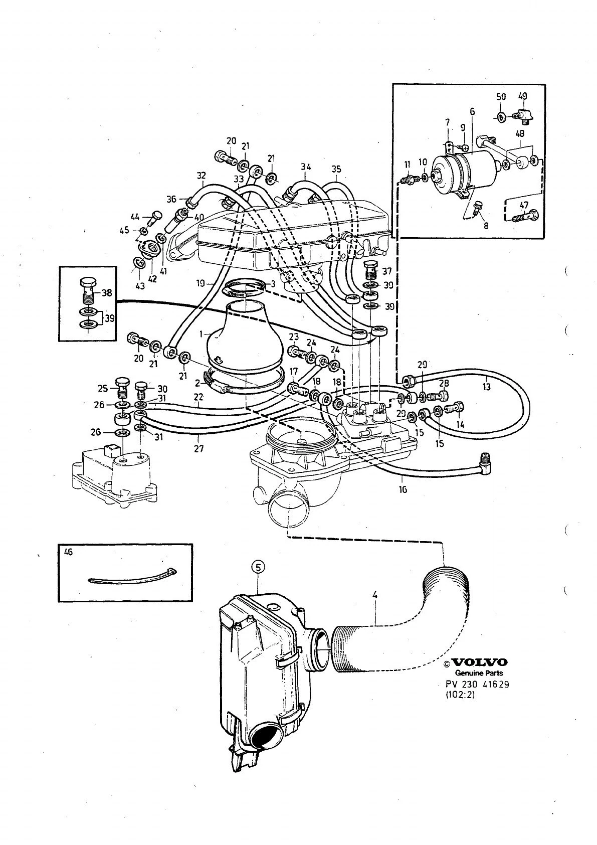 INSPRUTARE MED BRÄNSLERÖR MOTOR, BRÄNSLEFILTER