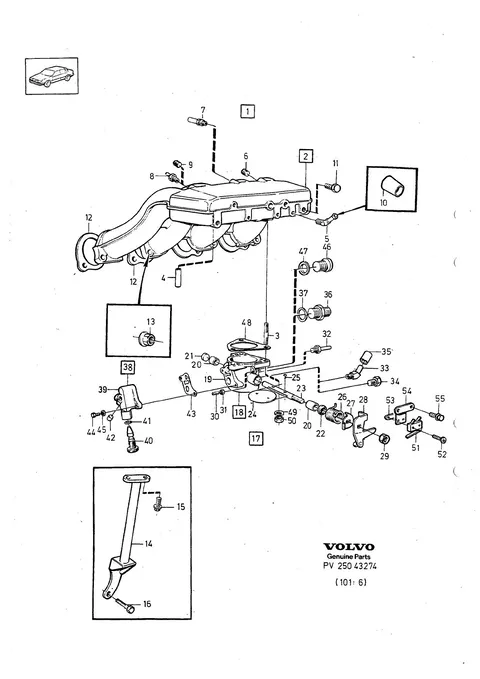 Induction pipe ( manifold ) valve housing