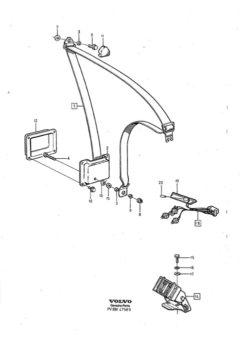 Seat belt front