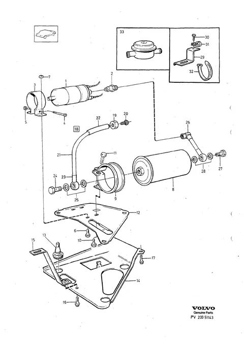 Fuel pump with fittings