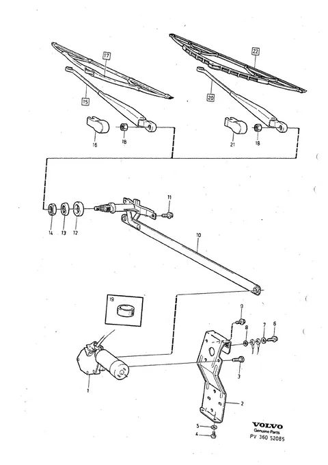Rear window wiper
