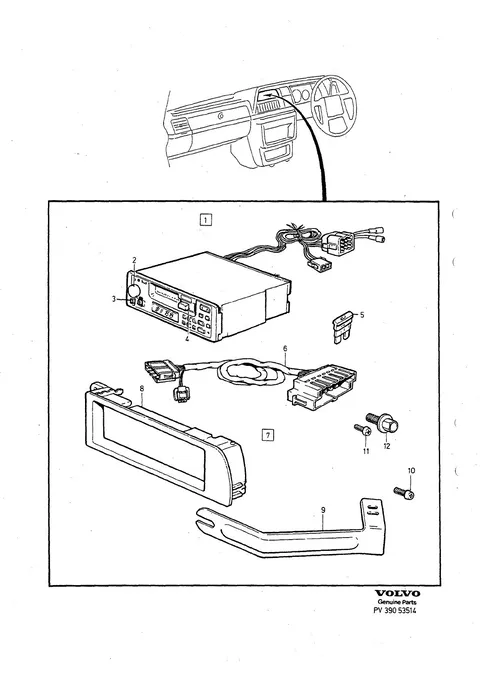Autoradio · 240 series 1988- – 240 series 1988-