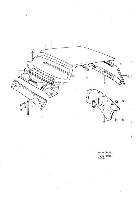 Body frame roof section
