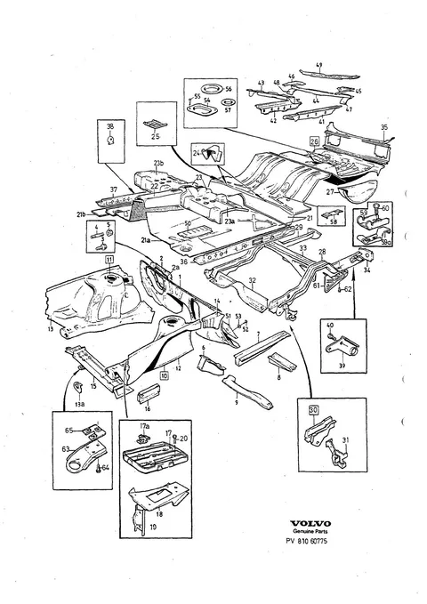 Body frame / floor section