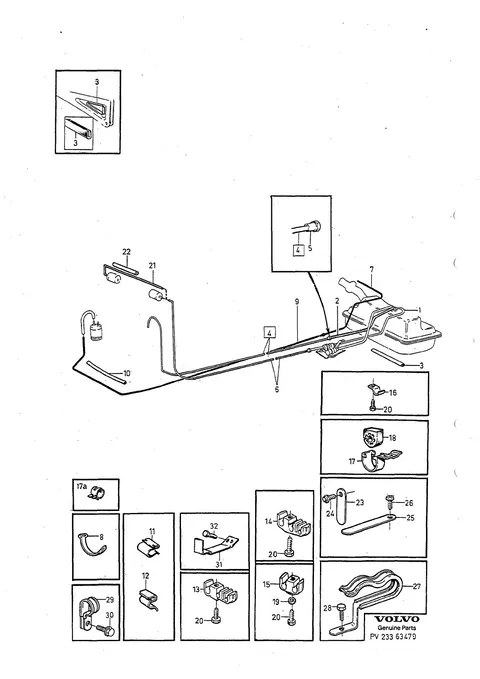 Fuel pipes from tank to engine