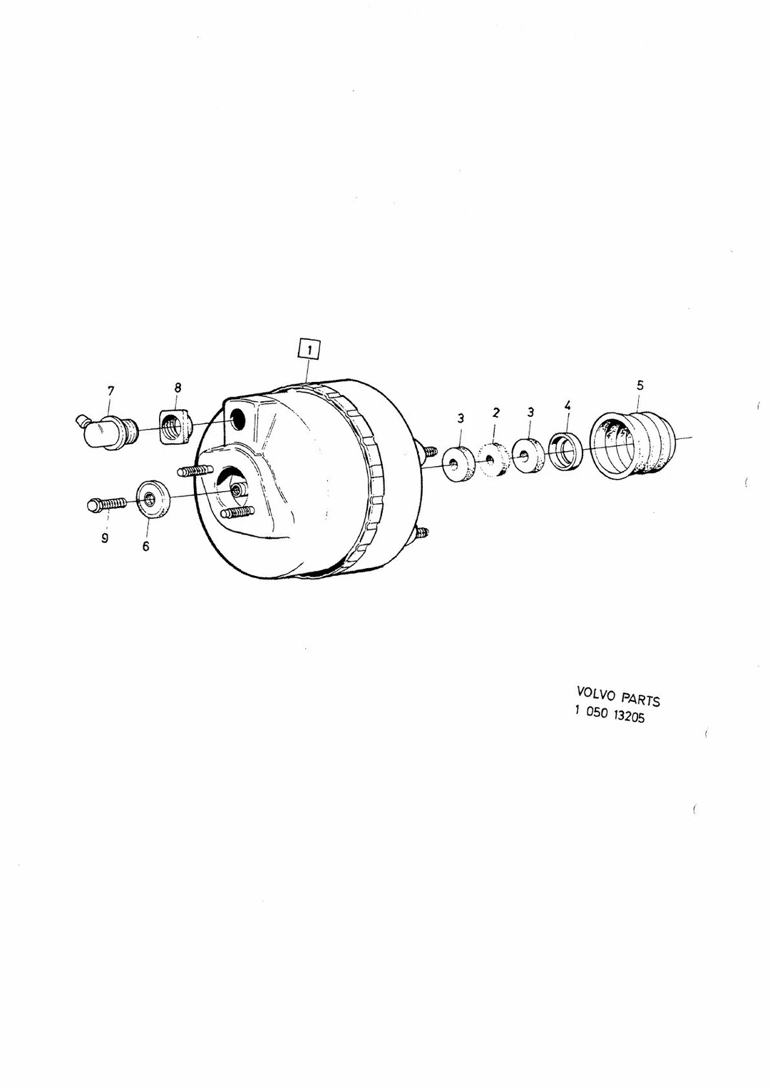Servocylinder til Volvo 240/260 1975-1978