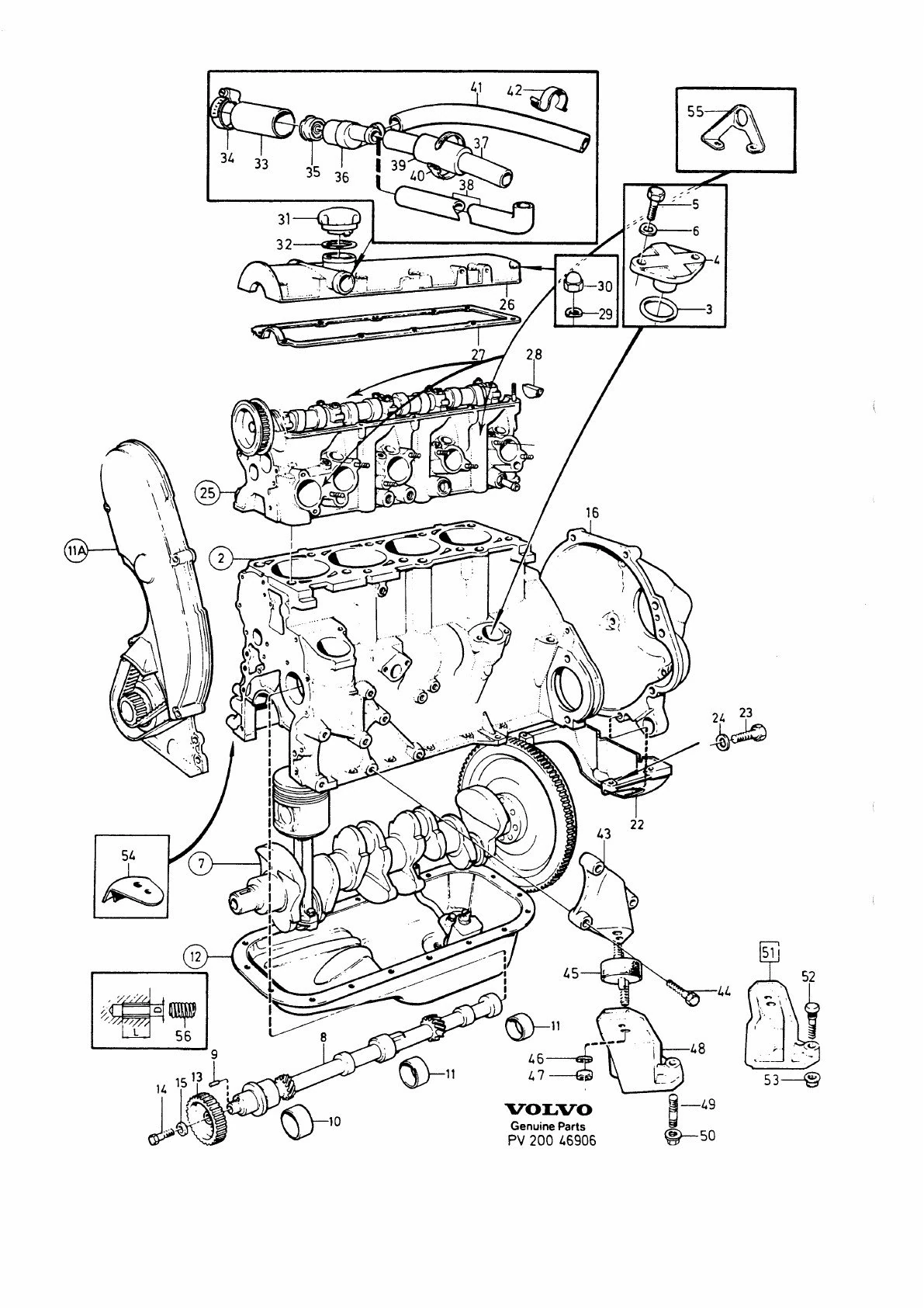 MOTOR MED MONTERINGSDETALJER