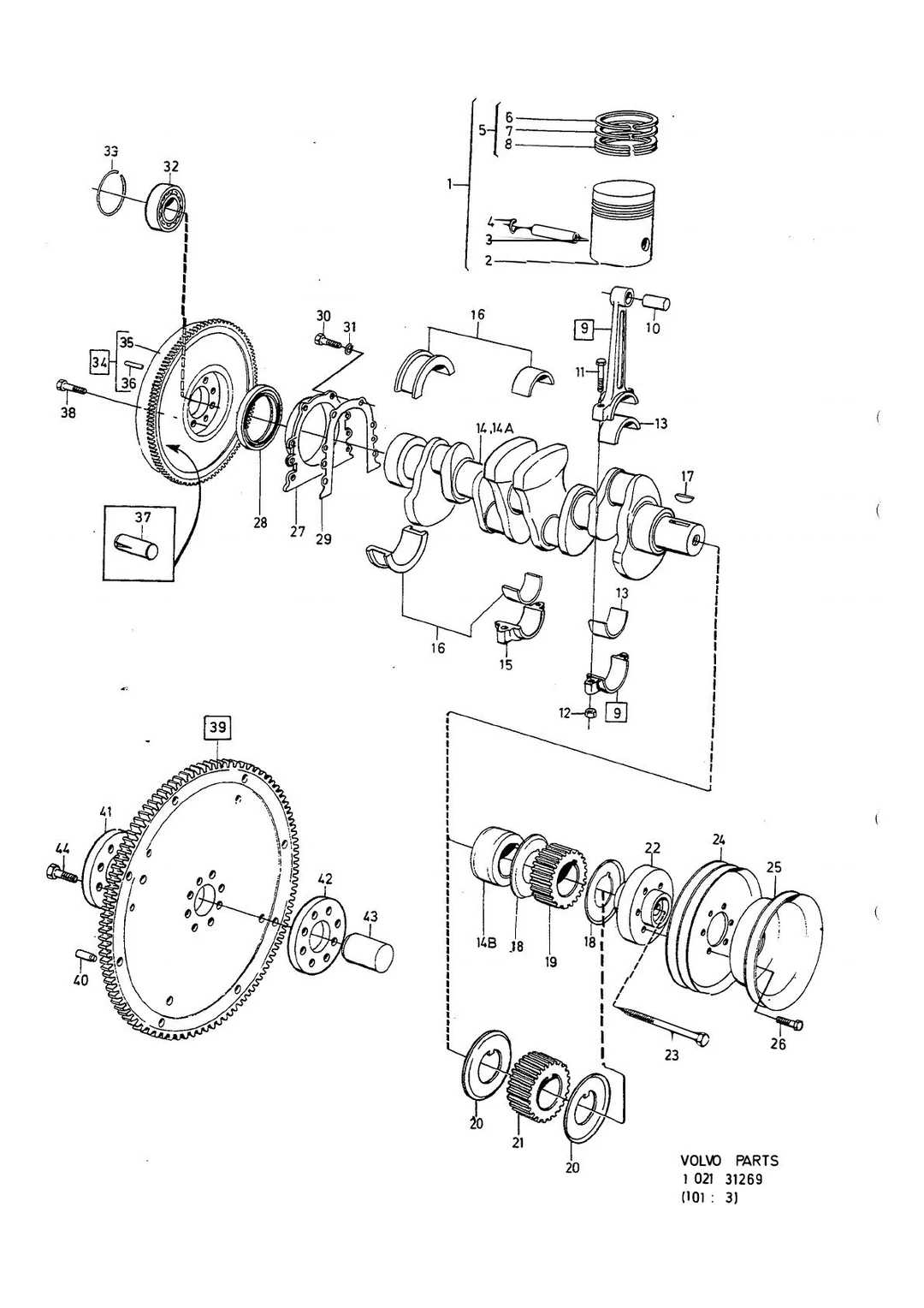 Embiellage pour Volvo 240/260 1979-84