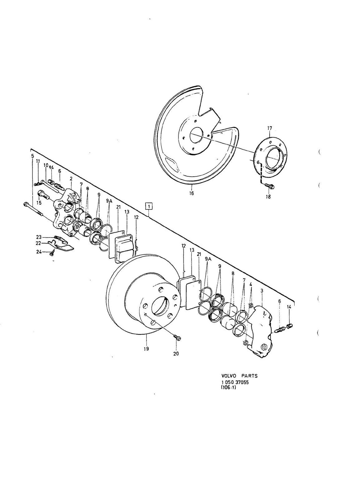 FRAMHJULSBROMS, EJ VENTILERAD