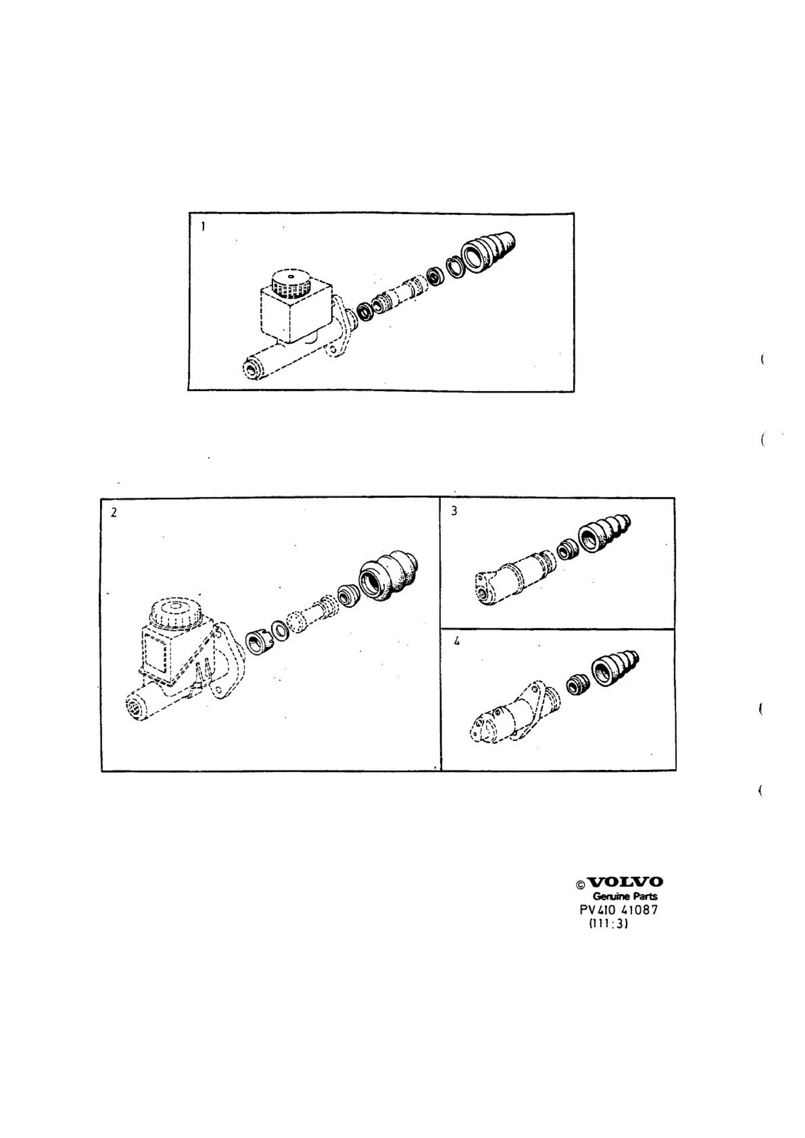 REPARATIONSSATS HUVUDCYLINDER MANÖVERCYLINDER