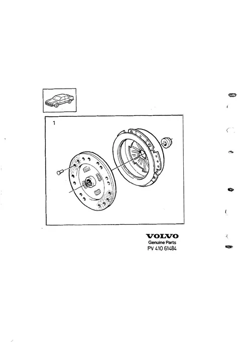 Embrayage, kit de réparation – 240-260 series 1979-1984