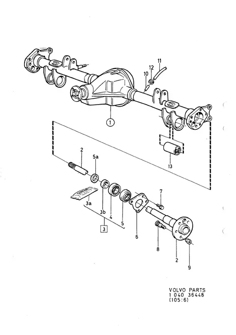 Rear axle