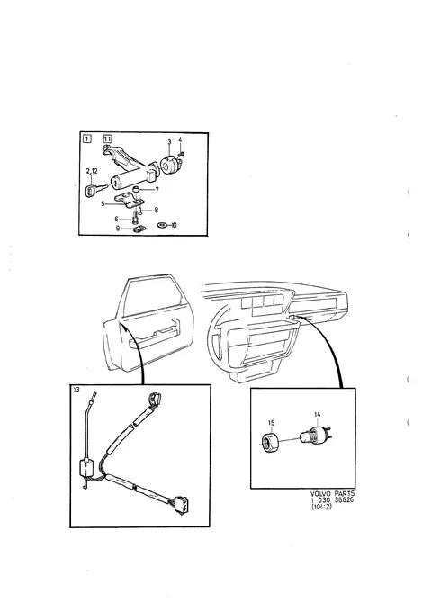 Column and starter lock switches central locking