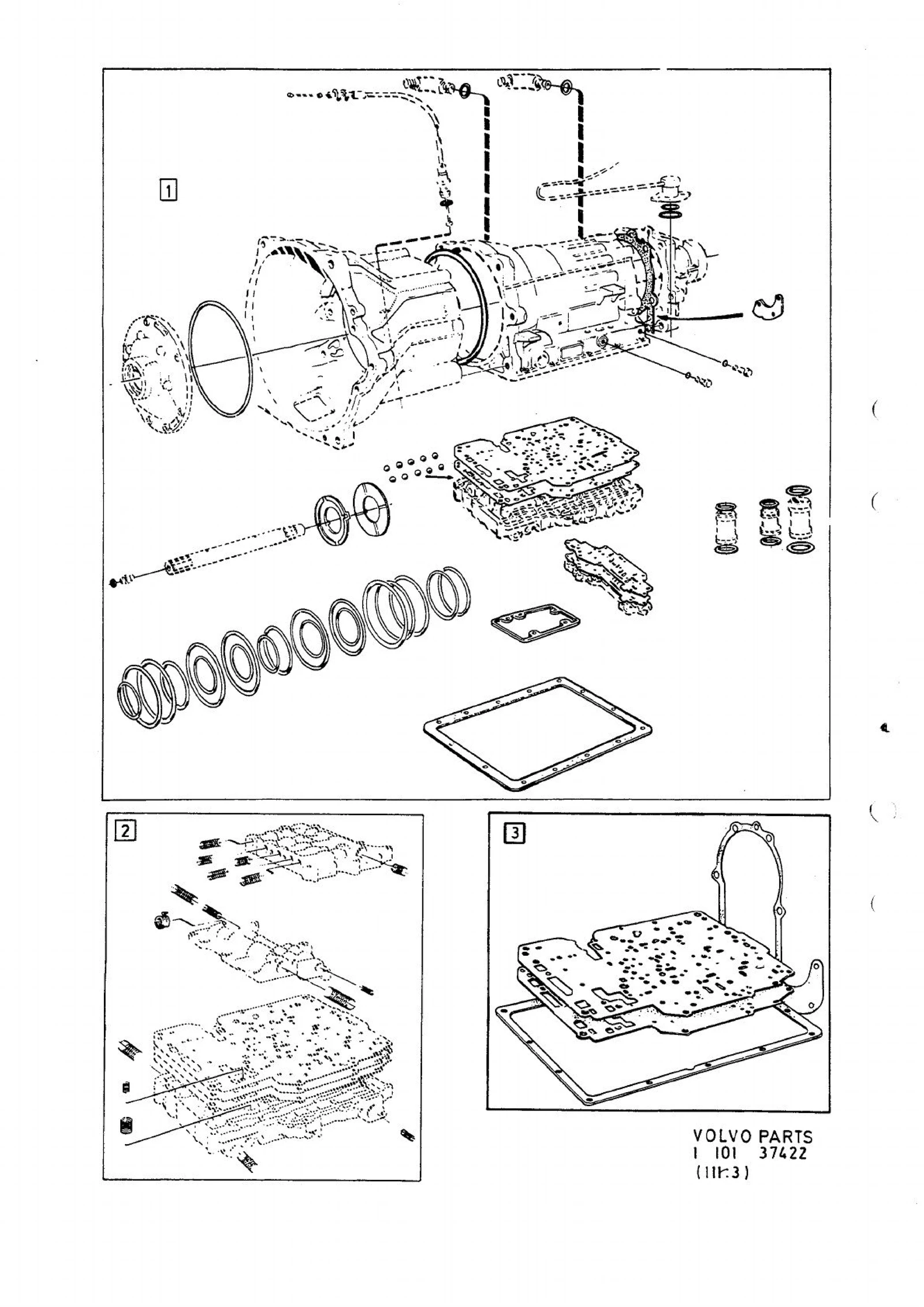 Reparasjonssett automatgirkasse til Volvo 240/260 1985-87