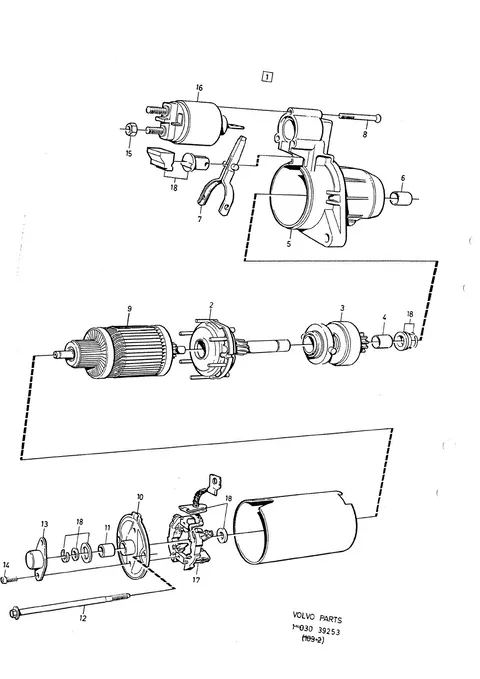 Démarreur · 419 · 39253 – 240-260 series 1985-1987