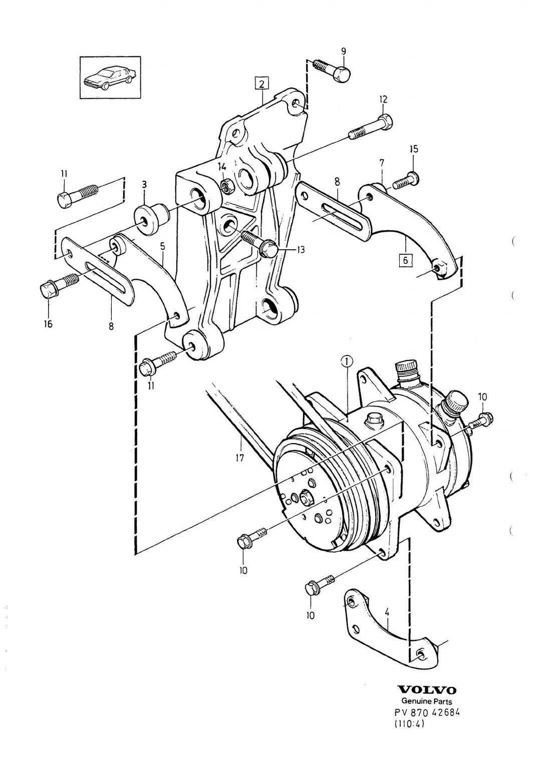 KOMPRESSOR KOMPRESSORUPPHÄNGNING KOMPRESSORDRIVNING