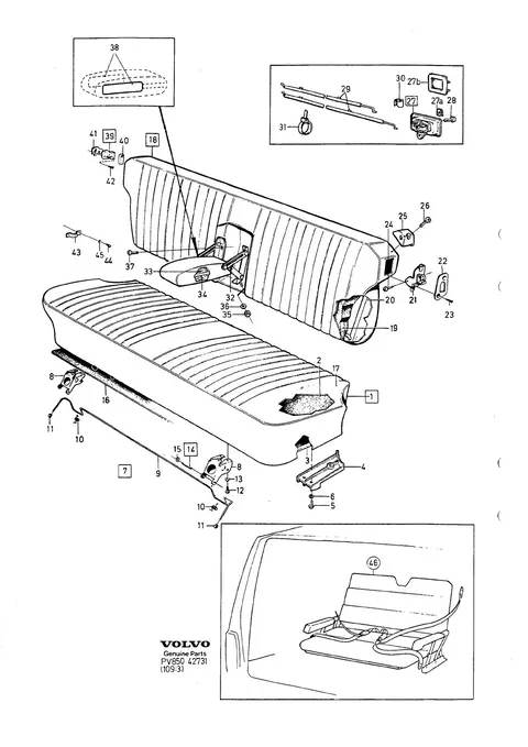 Rear seat