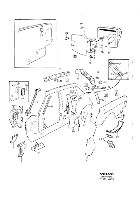 Body frame body side