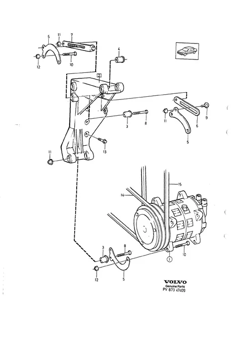 Compressor, compressorophanging, compressoraandrijving