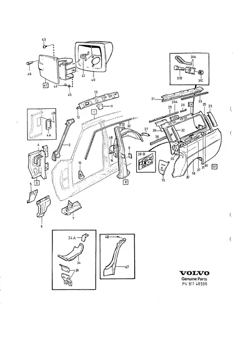 Body frame body side