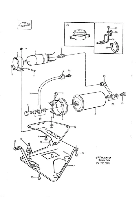 Fuel pump with fittings