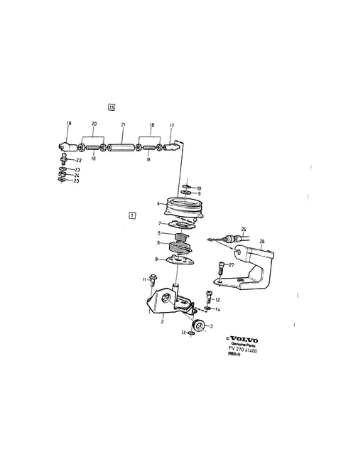Control pulley with fittings D24, D24T