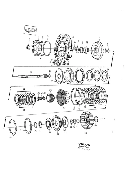 Automatväxellåda, pump-kopplingshus