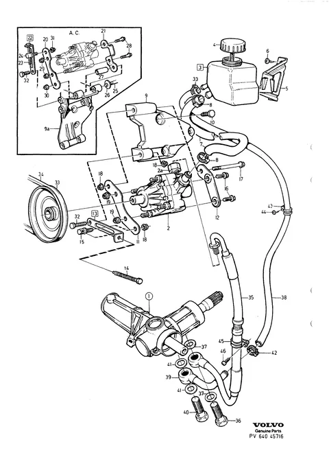 Pump power steering