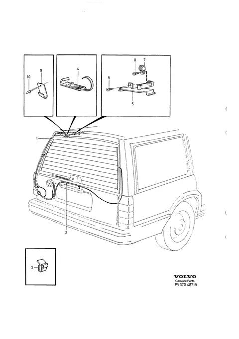 Cable harness tailgate
