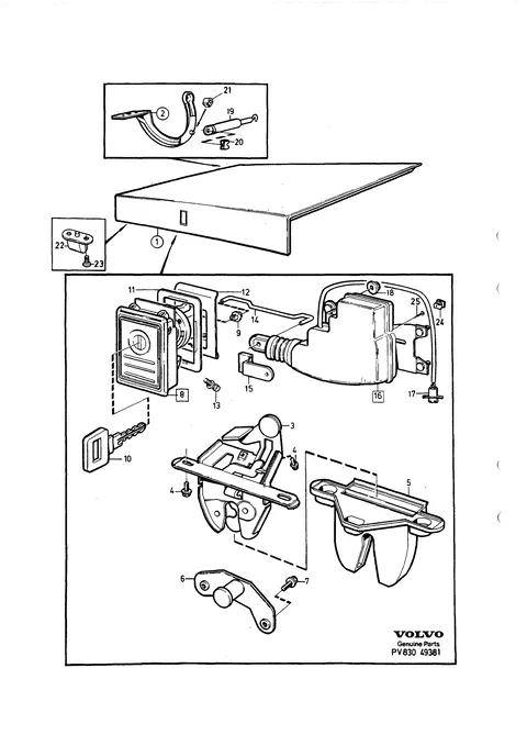 Boot lid components