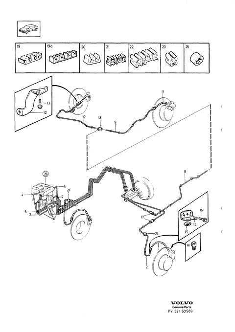 Brake pipes with fittings
