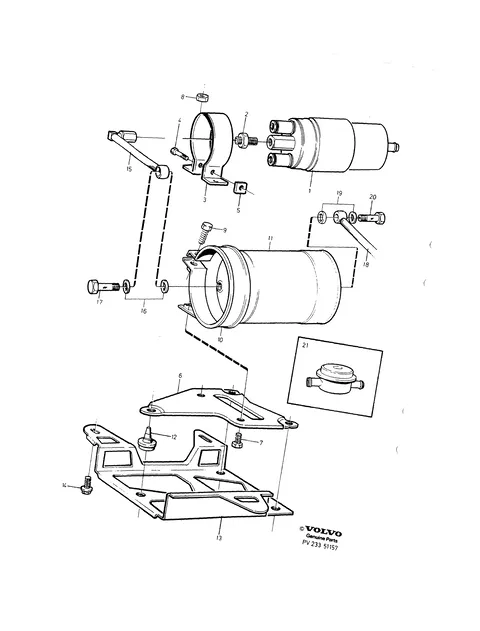 Fuel pump with fittings