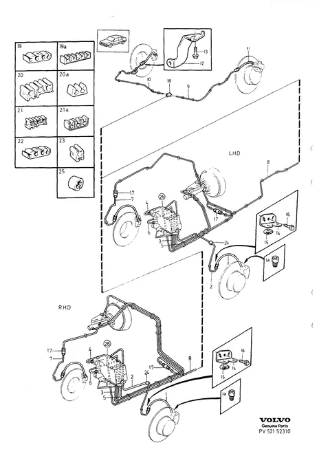 Brake pipes with fittings
