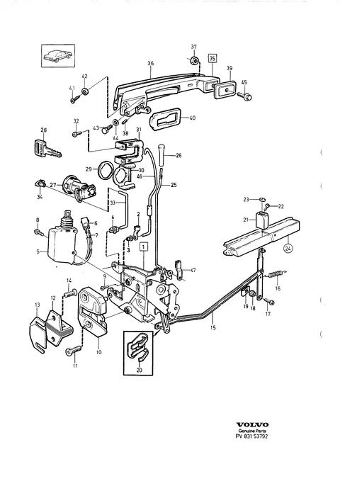 Front door locking system