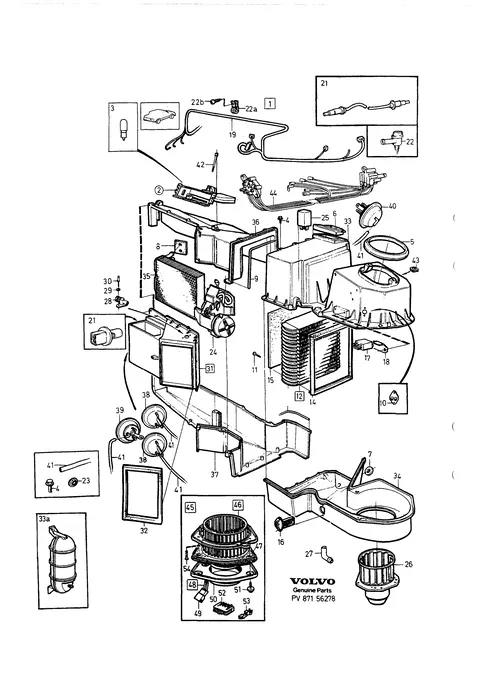 Heater unit with atc (auto. temp. control)